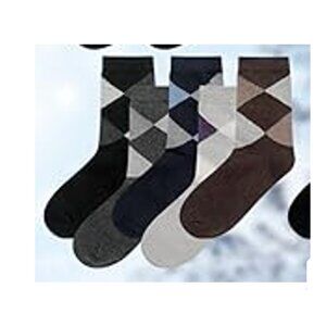 Men's Patterned Crew Dress Socks - 5 Pairs - Size 10-13